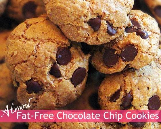 Almost Fat-Free Chocolate Chip Cookie
