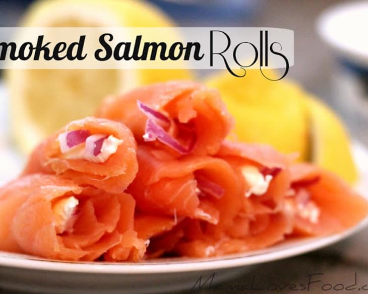 Smoked Salmon Rolls.