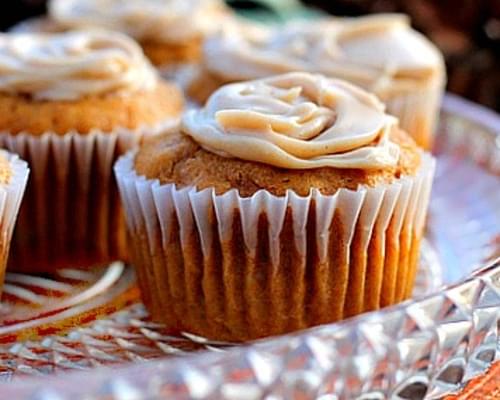 Pumpkin Cupcakes with Browned Butter Frosting