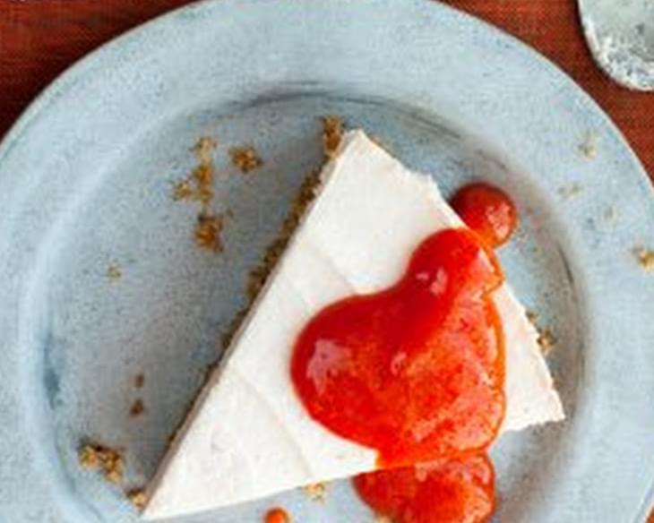 No-Bake Persimmon And Goat Cheese Cheesecake
