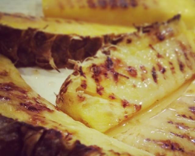 Griddled Pineapple with Spiced Caramel