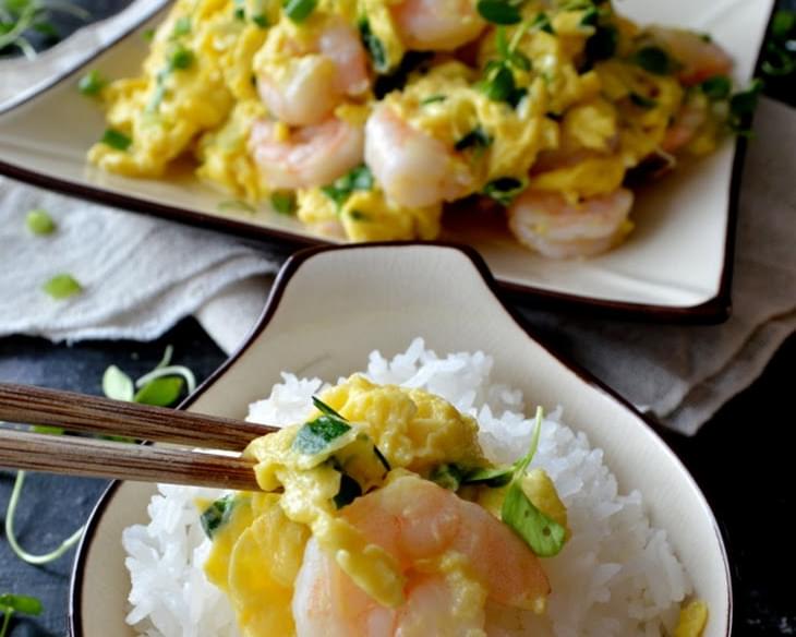 Stir-fried Shrimp and Eggs