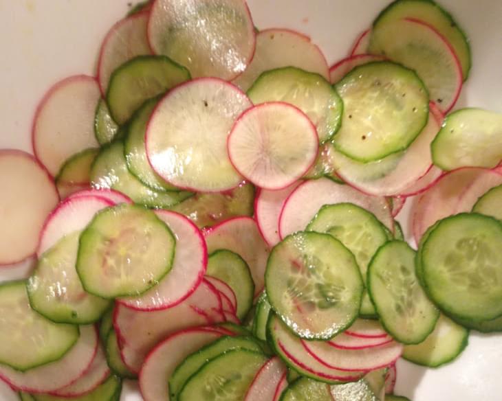 Shaved Cucumber Radish Salad