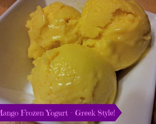 Mango Greek Frozen Yogurt