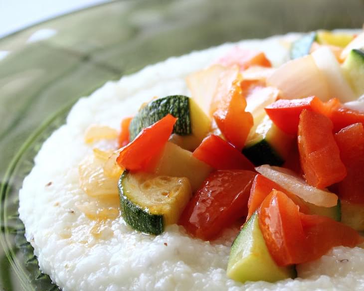 Buttery Grits & Sauteed Vegetables