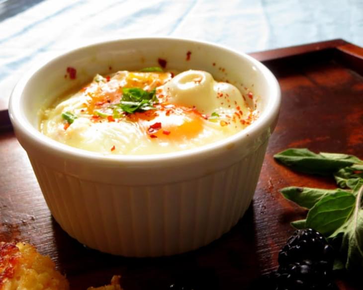 Pakistani Style Spicy Baked Eggs