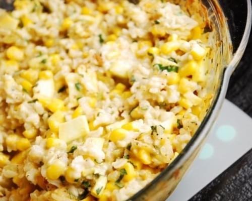 Mexican Style Corn and Rice Casserole