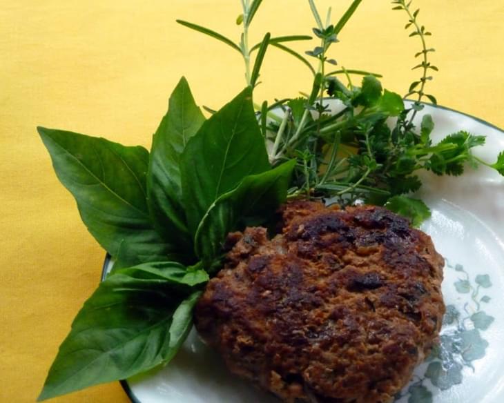 Turkey Burger with Fresh Herbs and a Kick
