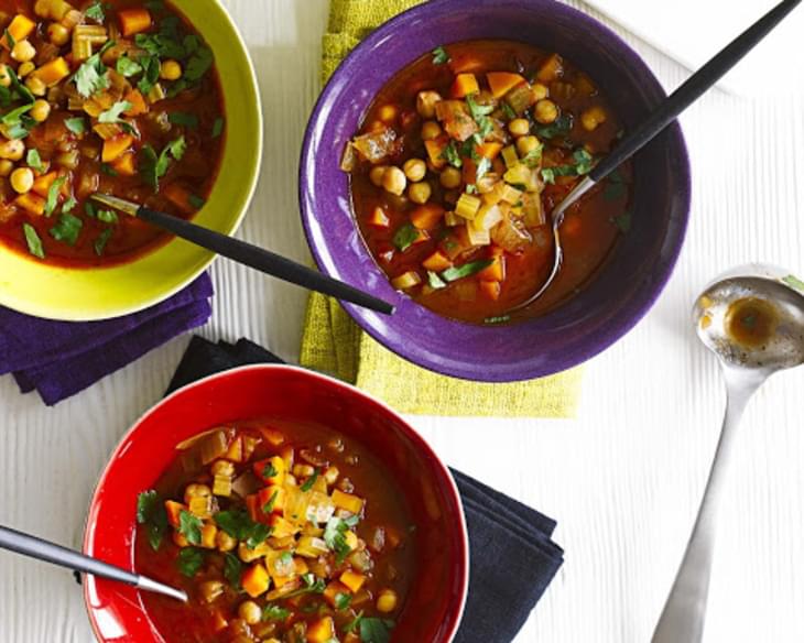 Fiery Chickpea And Harissa Soup