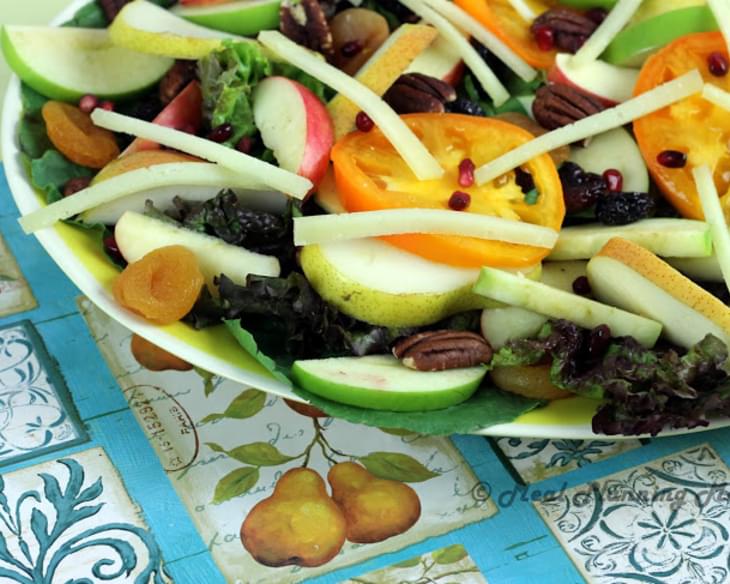 Sweet Autumn Salad with Creamy Pear Vinaigrette