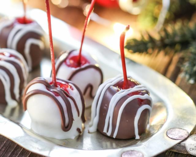 Chocolate Covered Spiked Cherries