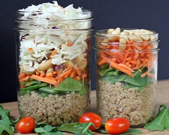 Asian Quinoa Salad-In-A-Jar
