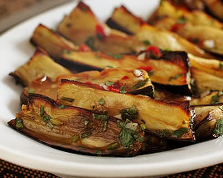 Marinated eggplants a la Ottolenghi Recipe