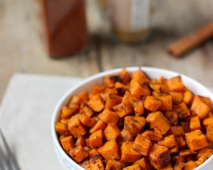 Spiced Oven Roasted Sweet Potatoes
