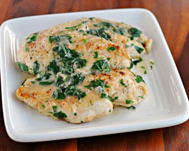 Pan Fried Chicken with Olive Oil Butter Herb Sauce