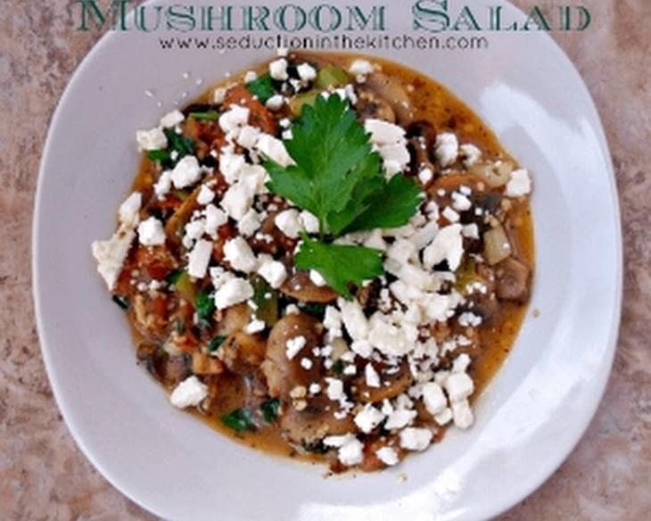 Roasted Greek Mushroom Salad