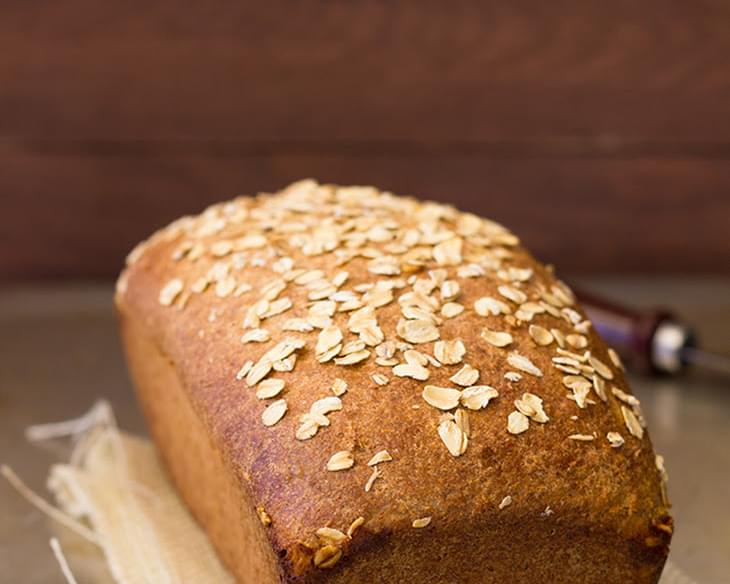 Oats and Honey Whole Wheat Bread