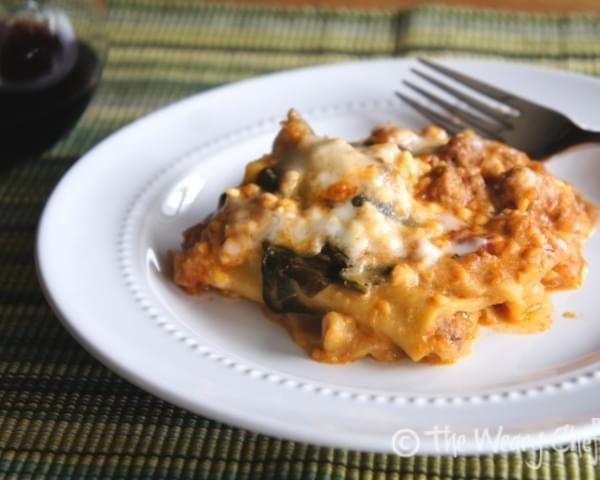 Slow Cooker Turkey and Spinach Lasagna