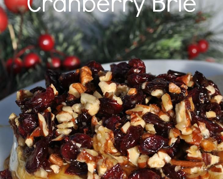 Caramel Nut and Cranberry Brie Appetizer