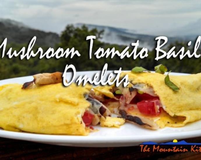 Mushroom Tomato Basil Omelets