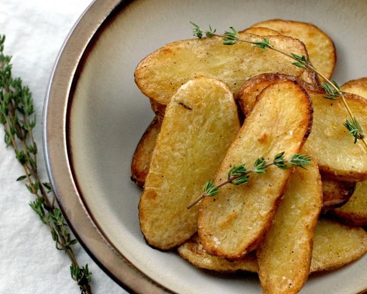 Salt and Vinegar Broiled Fingerling Potatoes