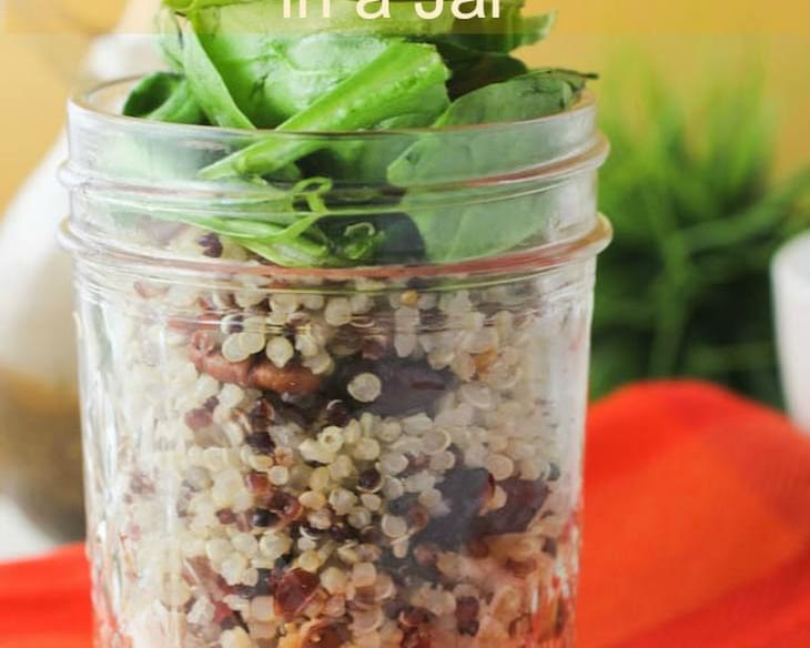 Quinoa Chicken Salad in a Jar