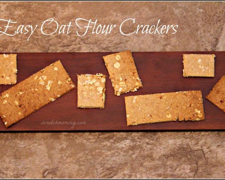 Easy Oat Flour Crackers