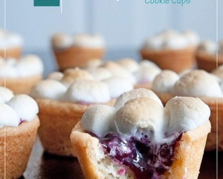 Blueberry S'more Cookie Cups