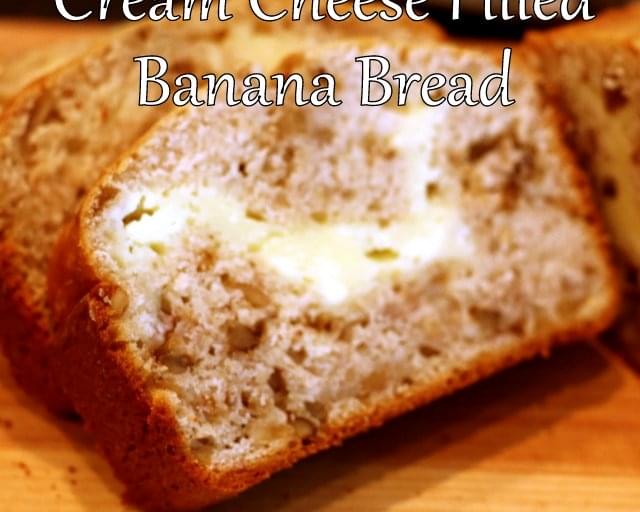 Cream Cheese Filled Banana Bread