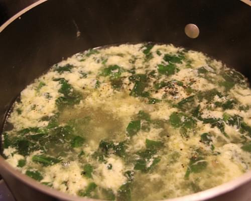 Egyptian Spinach Soup recipe - 194 calories