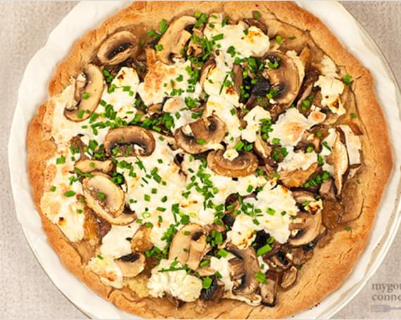 Truffled Mushroom and Goat Cheese Pizza