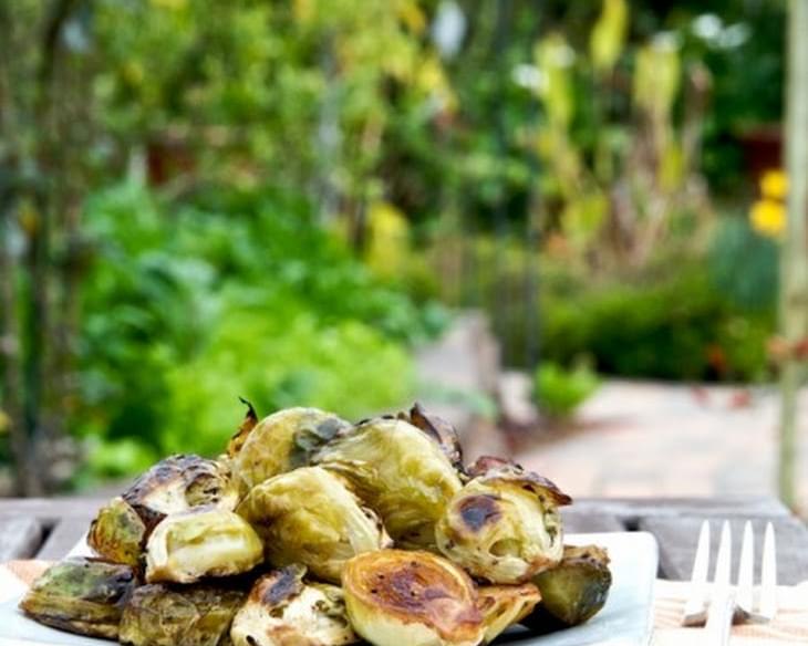 Roasted Brussels Sprouts w/ Balsamic Vinegar