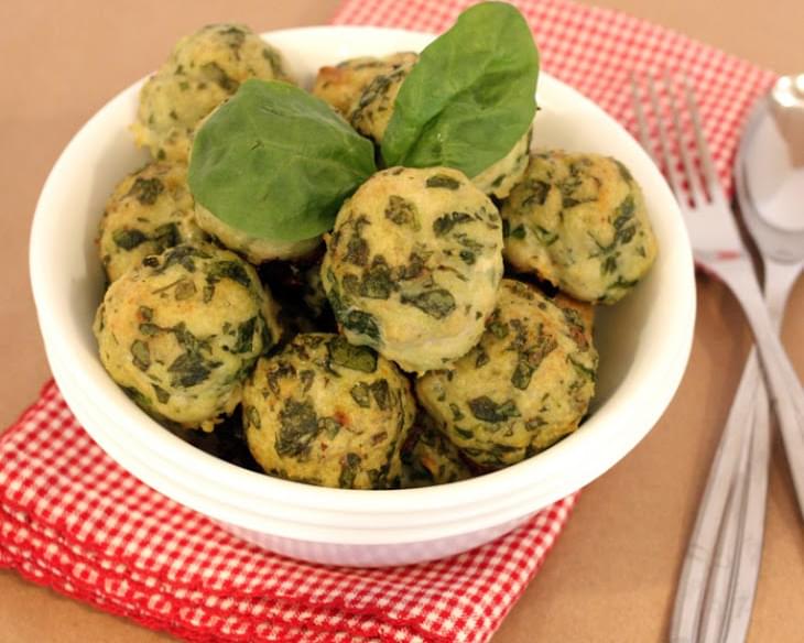 Spinach & Roasted Garlic Turkey Meatballs