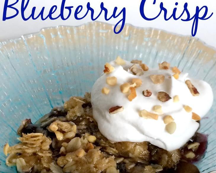 The Easiest Blueberry Crisp