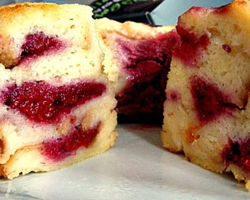 Fluffy Raspberry Ripple Bread & Butter Pudding