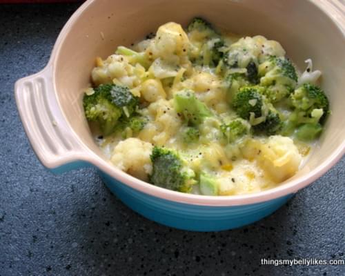 Broccoli & Cauliflower Cheese Bake