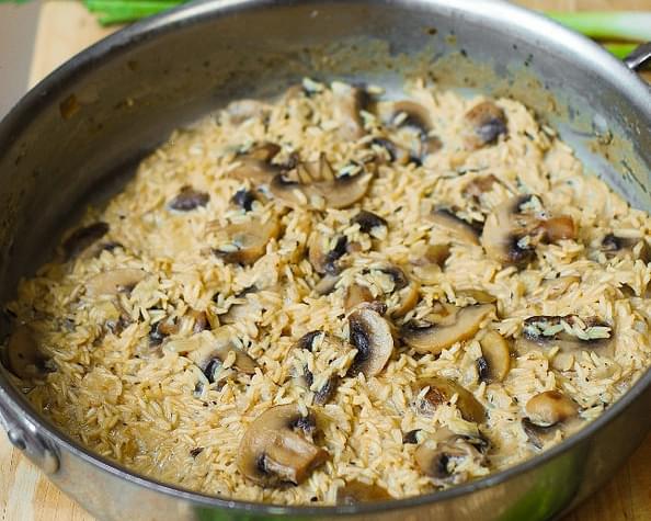 Easy mushroom risotto (Gluten Free)