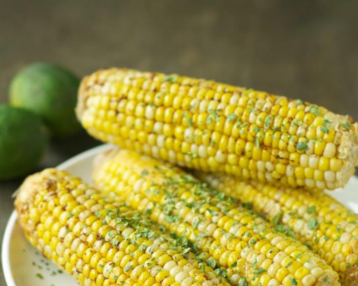 Crockpot Corn on the Cob with Chili Lime Butter