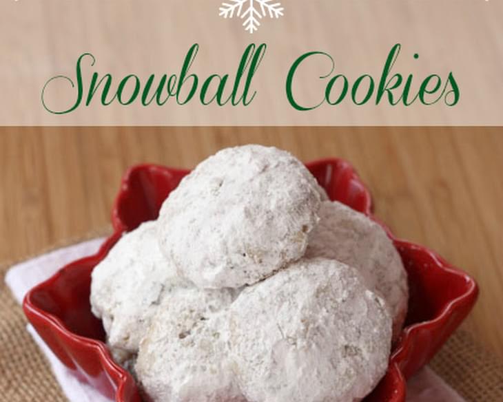 Toffee Almond Snowball Cookies for #CookieWeek