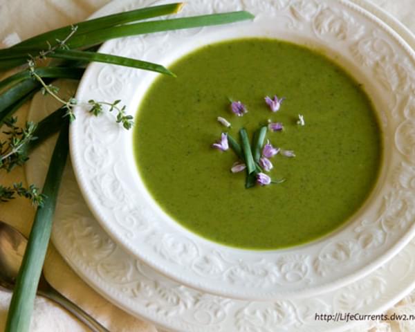 Broccoli and Pea Potage with Thyme