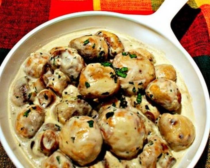 Creamy Garlic Mushrooms