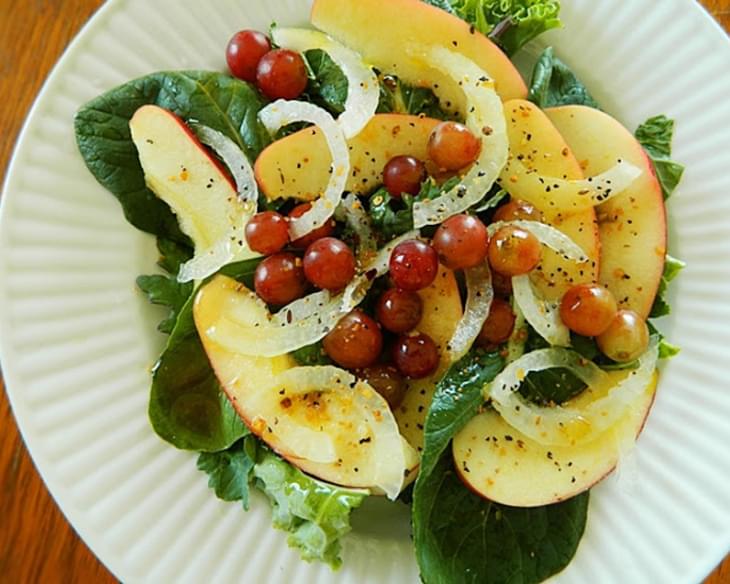 Greens and Fruit Salad ~ Raw Vegan