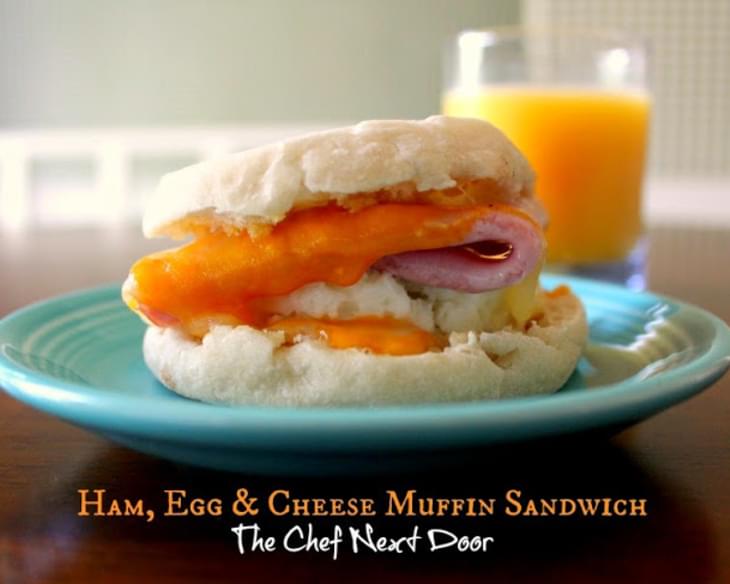 Ham, Egg & Cheese Muffin Sandwich
