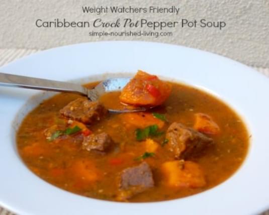 Caribbean Crock Pot Pepper Pot Soup