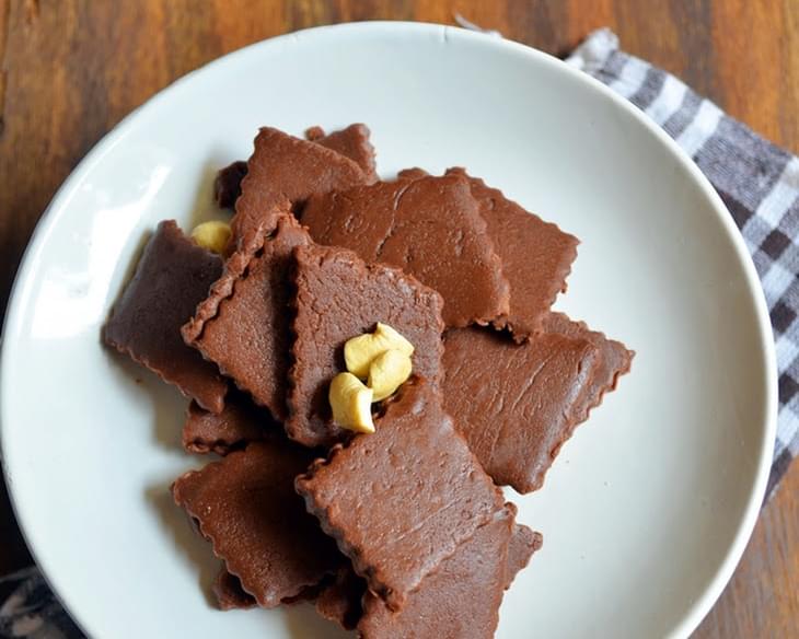 Quick chocolate burfi recipe | How to make quick chocolate burfi