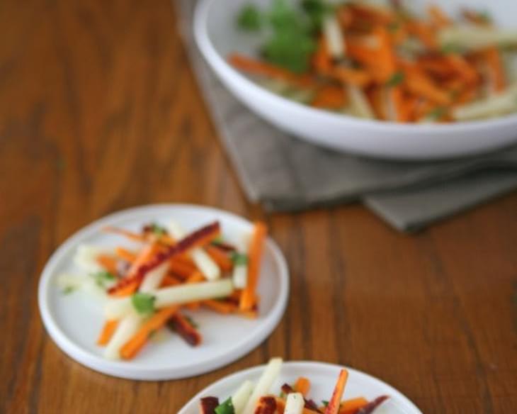 Carrot and Kohlrabi Salad with Harissa