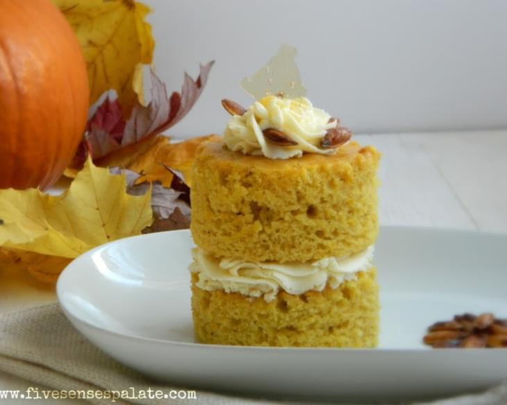 Pumpkin Cake with Ginger-Mascarpone Frosting