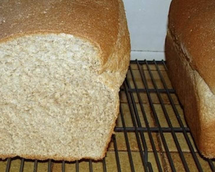 Soft 100% Whole Wheat Sandwich Bread