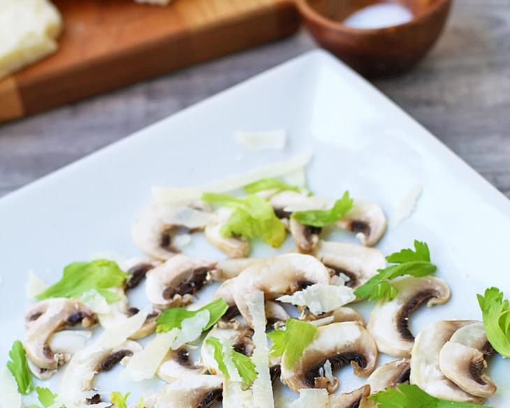 Mushroom Carpaccio with Parmigiano Reggiano