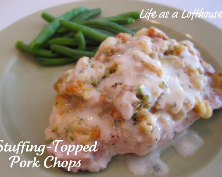 Stuffing-Topped Pork Chops